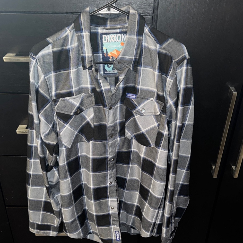 DIXXON Monochrome Plaid Flannel Shirt